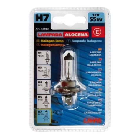 H7 ΑΛΟΓΟΝΟΥ 12V/55W PX26d 57mm Auto Moto Tyres 