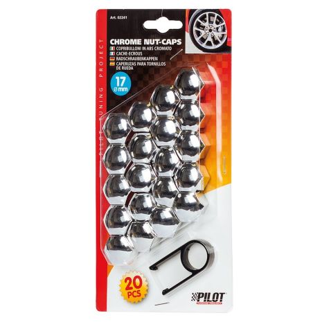 ΚΑΠΑΚΙΑ ΧΡΩΜΙΟΥ ΓΙΑ ΜΠΟΥΛΟΝΙΑ 17mm Auto Moto Tyres 