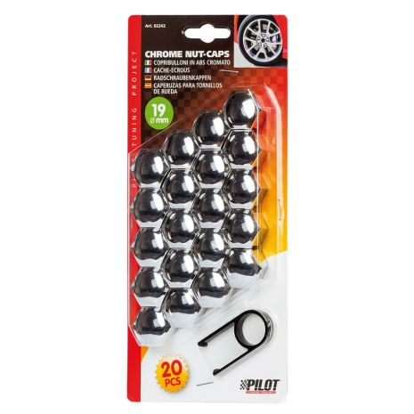 ΚΑΠΑΚΙΑ ΧΡΩΜΙΟΥ ΓΙΑ ΜΠΟΥΛΟΝΙΑ 19mm Auto Moto Tyres 