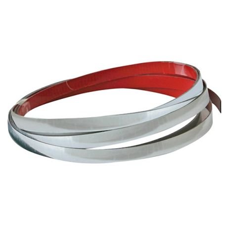 ΑΥΤΟΚΟΛΛΗΤΟ TRIM ΧΡΩΜΙΟ ΕΠΙΠΕΔΟ ΓΙΑ ΠΟΡΤΕΣ, ΓΡΙΛΙΕΣ, ΠΡΟΦΥΛΑΚΤΗΡΕΣ, ΠΛΑΙΝΑ ΠΑΧΟΣ 7MM ΜΗΚΟΣ 4M Auto Moto Tyres 