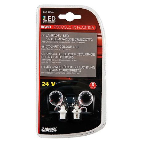 ΛΑΜΠΑ ΚΟΚΠΙΤ 24V LED (Λευκό) Auto Moto Tyres 