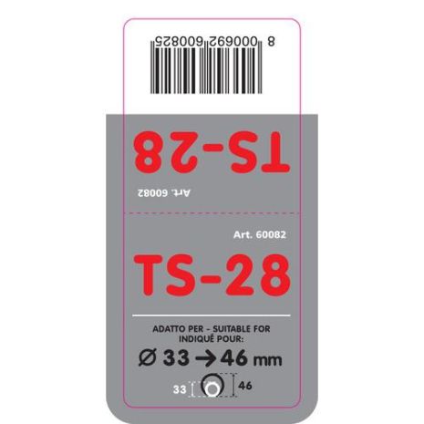 ΑΚΡΟ ΕΞΑΤΜΙΣΗΣ TS-28 Φ 33-46 - ΣΤΡΟΓΓΥΛΟ ΛΟΞΟ Auto Moto Tyres 