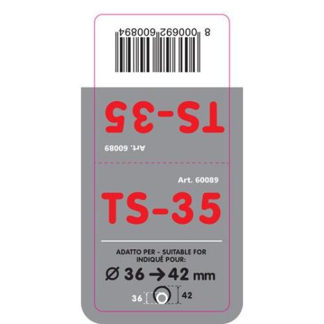 ΑΚΡΟ ΕΞΑΤΜΙΣΗΣ TS-35 Φ 36-42mm - ΣΤΡΟΓΓΥΛΟ Auto Moto Tyres 