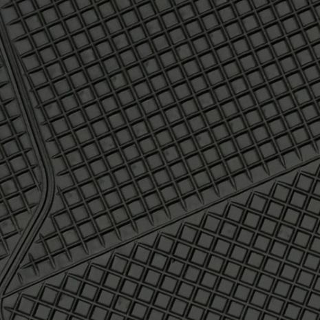 Πατάκι CALIFORNIA universal Λάστιχο 4τεμ. 45x65 cm + 45x32 cm μαύρο Auto Moto Tyres 