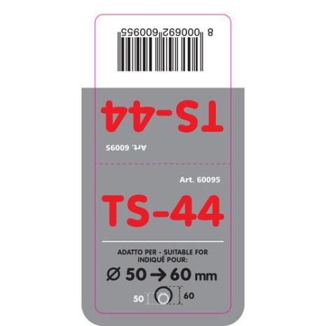 ΑΚΡΟ ΕΞΑΤΜΙΣΗΣ TS-44 Φ 50-60mm - ΣΤΡΟΓΓΥΛΟ ΛΟΞΟ Auto Moto Tyres 