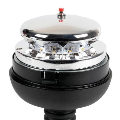 ΦΑΡΟΣ RL-8 12V/24V 3 ΧΡΗΣΕΩΝ 12LED ΒΙΔΩΤΟΣ ΕΛΑΣΤΙΚΟΣ ΠΟΡΤΟΚΑΛΙ 210x127mm Auto Moto Tyres 