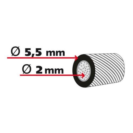 ΣΥΡΜΑΤΟΣΧΟΙΝΟ TIR Φ2-5,8mm 37M ΜΕ ΕΠΕΝΔΥΣΗ PVC Auto Moto Tyres 