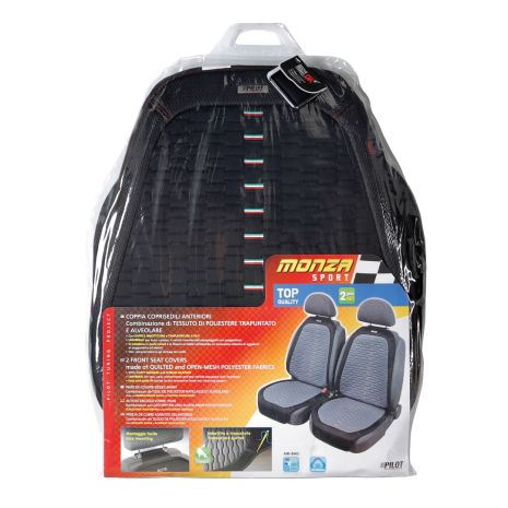 ΠΛΑΤΟΚΑΘΙΣΜΑΤΑ MONZA ΜΑΥΡΟ ΜΕ ΚΟΚΚΙΝΕΣ ΡΑΦΕΣ ΜΕ ΔΙΑΣΤΑΣΕΙΣ ΠΛΑΤΗΣ 50x64cm ΚΑΙ ΚΑΘΙΣΜΑΤΟΣ 60cm 2ΤΕΜ. Auto Moto Tyres 