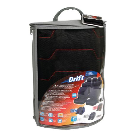 ΚΑΛΥΜΜΑΤΑ ΚΑΘΙΣΜΑΤΩΝ DRIFT ΠΟΛΥΕΣΤΕΡΙΚΑ ΜΑΥΡΑ ΣΕΤ ΜΕ 5 ΠΡΟΣΚΕΦΑΛΑ Auto Moto Tyres 