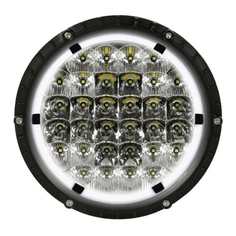 ΠΡΟΒΟΛΕΑΣ BEXTAR 10-30V 62 LED 73W 6.500Κ 6080lm ΚΑΡΦΙ ΜΕ NEON ΘΕΣΕΩΣ ΣΤΡΟΓΓΥΛΟΣ (195x205x65 mm) -1ΤΕΜ. Auto Moto Tyres 