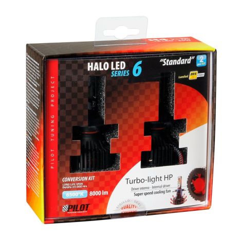 H4 9-32V 6.500K 8.000lm 60W P43t HALO LED SERIE 6 STANDARD 16LED ZES 2ΤΕΜ. LED KIT Auto Moto Tyres 