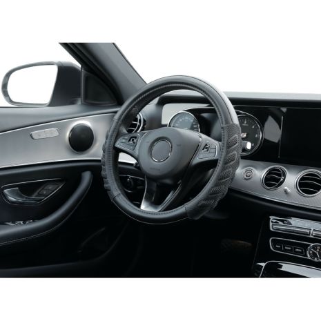 ΚΑΛΥΜΜΑ ΤΙΜΟΝΙΟΥ SPA (S) 35/37cm ΔΕΡΜΑΤΙΝΗ ΜΑΥΡΟ ΑΟΣΜΟ ECO-FRIENDLY Auto Moto Tyres 