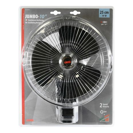ΑΝΕΜΙΣΤΗΡΑΣ JUMBO 10 INCH 24V 12W Φ25cm 2 ΤΑΧΥΤΗΤΩΝ ΜΕ ΦΙΣ ΑΝΑΠΤΗΡΑ 200cm ΚΑΙ ΜΑΝΤΑΛΑΚΙ Auto Moto Tyres 