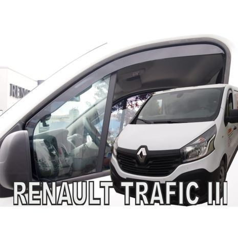 ΑΝΕΜΟΘΡΑΥΣΤΕΣ ΓΙΑ OPEL VIVARO II 2014+ / RENAULT TRAFIC III 2014+ / NISSAN NV300 2018+ ΖΕΥΓΑΡΙ ΑΥΤΟΚΙΝΗΤΟΥ ΑΠΟ ΕΥΚΑΜΠΤΟ ΦΙΜΕ ΠΛΑΣΤΙΚΟ HEKO - 2 ΤΕΜ. Auto Moto Tyres 