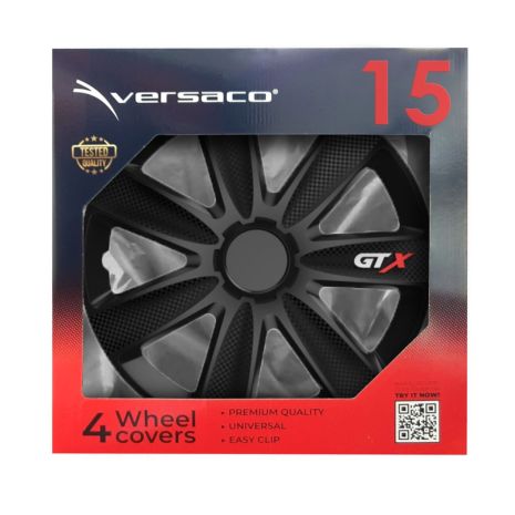 ΤΑΣΙΑ 15" VERSACO GTX BLACK CARBON - ΣΕΤ 4 ΤΕΜ. ΣΕ ΚΟΥΤΙ Auto Moto Tyres 