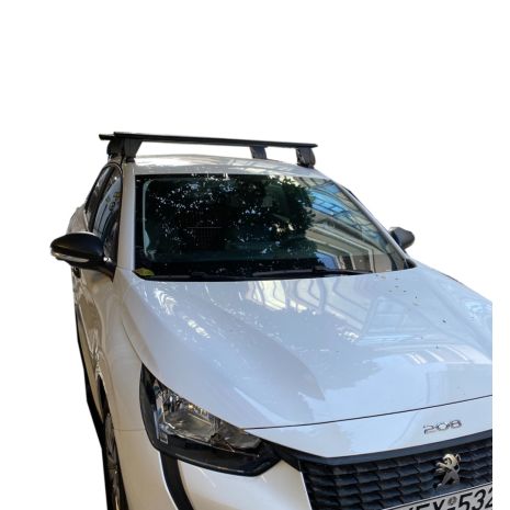 KIT ΜΕ ΜΠΑΡΕΣ ΟΡΟΦΗΣ ΓΙΑ PEUGEOT 208 II 5D 06/2019+ (12500/MB+DLKIT41G) ΑΛΟΥΜΙΝΙΟΥ DELTA BLACK MENABO? - 2 ΤΕΜ. Auto Moto Tyres 