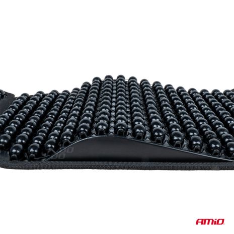 ΠΛΑΤΟΚΑΘΙΣΜΑ ΜΕ ΧΑΝΤΡΕΣ ΚΑΙ ΜΑΞΙΛΑΡΑΚΙ ΜΕΣΗΣ ΜΕ ΚΑΛΥΨΗ ΣΕ ΠΡΟΣΚΕΦΑΛΟ 126x44cm ΜΑΥΡΟ AMIO - 1 Τεμ. Auto Moto Tyres 