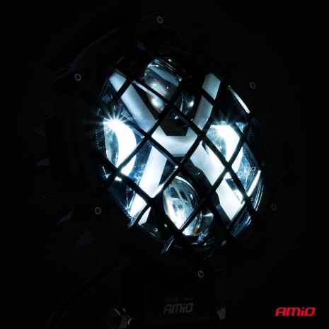 ΠΡΟΒΟΛΕΑΣ ΕΡΓΑΣΙΑΣ ΣΤΡΟΓΓΥΛΟΣ X-LIGHT 5.500lm 9>36V 60W 6.000K 9 led Φ170x170x65mm 4 ΧΡΗΣΕΩΝ ΑΜΙΟ - 1 ΤΕΜ. Auto Moto Tyres 