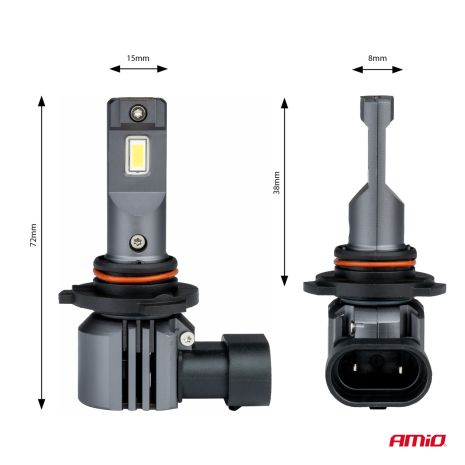 ΛΑΜΠΕΣ LED HB3 12V 44W 6.500K 3.936lm LED X4 SERIES AVIATOR PLUG & PLAY AMIO -  2 ΤΕΜ. Auto Moto Tyres 