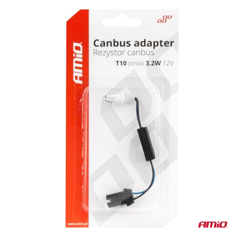 ΑΝΤΙΣΤΑΣΗ ΓΙΑ ΛΑΜΠΑΚΙΑ LED T10 W5W 12V 3.2W AMIO - 1 τεμ. Auto Moto Tyres 