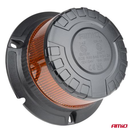 ΦΑΡΟΣ HEAVY DUTY W28B 12/24V ΠΟΡΤΟΚΑΛΙ 16LED ΒΙΔΩΤΟΣ Υ77mm Φ110mm AMIO - 1 τεμ. Auto Moto Tyres 