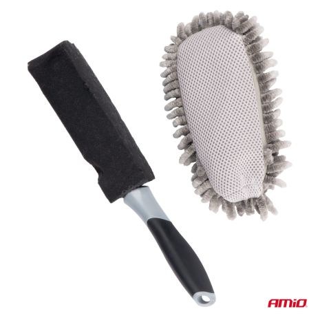 ΒΟΥΡΤΣΑ ΚΑΘΑΡΙΣΜΟΥ/ΞΕΣΚΟΝΙΣΜΑΤΟΣ ΜΕ ΛΑΒΗ 33,5cm AMIO - 1 τεμ. Auto Moto Tyres 