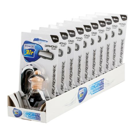 ΑΡΩΜΑΤΙΚΟ ΑΥΤΟΚΙΝΗΤΟΥ DIAMOND DUST ΚΡΕΜΑΣΤΟ ΜΕ ΑΡΩΜΑ NEW CAR  ΣΕ ΣΧΗΜΑ ΔΙΑΜΑΝΤΙΟΥ LAMPA - 1 ΤΕΜ. Auto Moto Tyres 