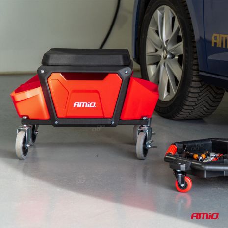 ΣΚΑΜΠΟ ΕΡΓΑΣΙΑΣ ΜΕ ΑΠΟΘΗΚΕΥΤΙΚΟ ΧΩΡΟ ΕΡΓΑΛΕΙΩΝ ΚΑΙ ΡΟΔΑΚΙΑ 135kg MAX  - 1 ΤΕΜ. Auto Moto Tyres 