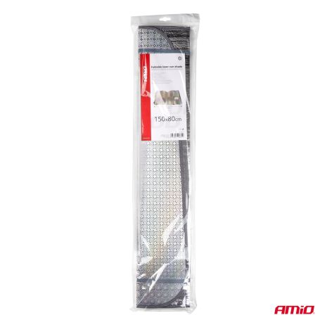 ΗΛΙΟΠΡΟΣΤΑΣΙΑ ΕΣΩΤΕΡΙΚΗ ΑΣΗΜΙ ΜΕ ΒΕΝΤΟΥΖΕΣ 150x80cm ΑΜΙΟ - 1 ΤΕΜ. Auto Moto Tyres 