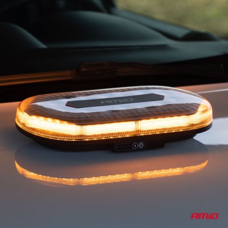 ΦΑΡΟΣ/ΣΤΡΟΜΠΟ ΜΠΑΡΑ R65 R10 12/24V 26W LED ΠΟΡΤΟΚΑΛΙ 10 ΧΡΗΣΕΩΝ ΜΕ ΜΑΓΝΗΤΙΚΗ ΒΑΣΗ 326x186x63mm ΑΜΙΟ - 1 ΤΕΜ. Auto Moto Tyres 