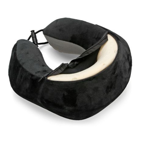 ΜΑΞΙΛΑΡΙ ΤΑΞΙΔΙΟΥ ΑΥΧΕΝΑ ΕΡΓΟΝΟΜΙΚΟ MEMORY FOAM ΜΑΥΡΟ/ΓΚΡΙ NECK-LUXE LAMPA - 1 ΤΕΜ. Auto Moto Tyres 