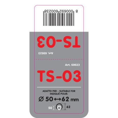 ΑΚΡΟ ΕΞΑΤΜΙΣΗΣ TS-3 50-62mm - ΟΒΑΛ ΚΟΦΤΟ Auto Moto Tyres 