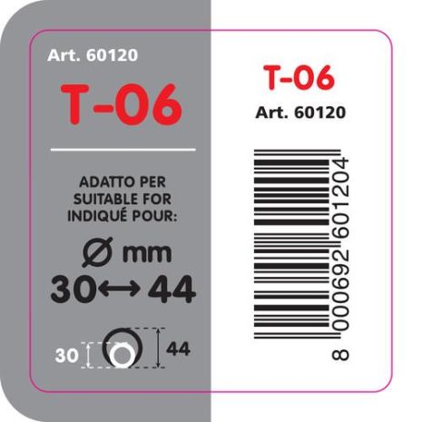 ΑΚΡΟ ΕΞΑΤΜΙΣΗΣ Τ-06 30-44mm - ΛΟΞΟ ΚΑΤΩ Auto Moto Tyres 