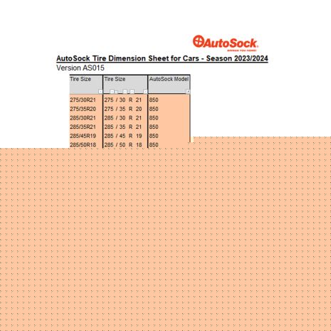 ΑΝΤΙΟΛΙΣΘΗΤΙΚΟ ΠΑΝΙ ΧΙΟΝΙΟΥ AUTOSOCK 850 HIGH PERFORMANCE EDITION - 2 ΤΕΜ. Auto Moto Tyres 