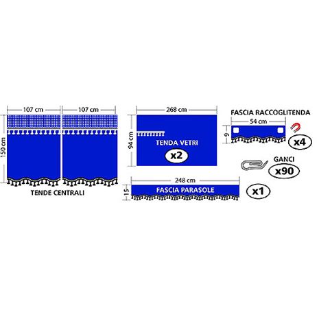 ΣΕΤ ΚΟΥΡΤΙΝΑΚΙΑ-ΣΚΙΑΣΤΡΑ ΦΟΡΤΗΓΟΥ ΜΠΛΕ Auto Moto Tyres 