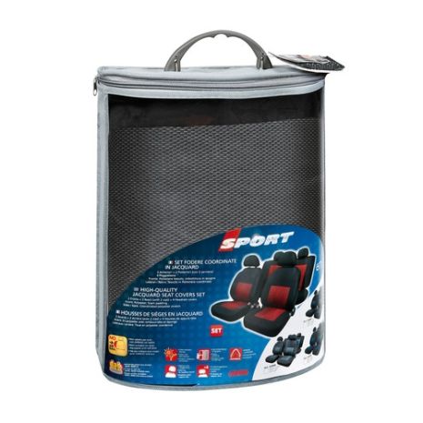 Καλύμματα Καθισμάτων Sport υψηλής ποιότητας ζακάρ Γκρι set Auto Moto Tyres 