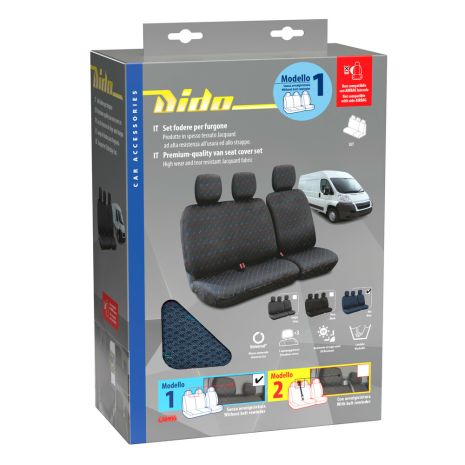 ΚΑΛΥΜΜΑΤΑ ΚΑΘΙΣΜΑΤΩΝ ΦΟΡΤΗΓΟΥ DIDO-1 SET ΜΠΛΕ Auto Moto Tyres 