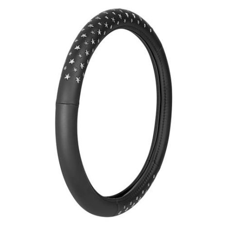 ΚΑΛΥΜΜΑ ΤΙΜΟΝΙΟΥ ICON 35-37cm ΜΑΥΡΟ ΧΡΩΜΑ ME ΑΣΗΜΙ ΜΕΤΑΛΛΙΚΑ ΑΣΤΕΡΙΑ /ΑΟΣΜΟ /ΟΙΚΟΛΟΓΙΚΟ/ ΜΗ ΤΟΞΙΚΟ/ ΑΝΑΚΥΚΛΩΣΙΜΟ ΥΛΙΚΟ Auto Moto Tyres 