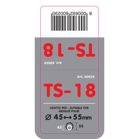 ΑΚΡΟ ΕΞΑΤΜΙΣΗΣ TS-18 45-55mm - ΤΕΤΡΑΓΩΝΟ Auto Moto Tyres 