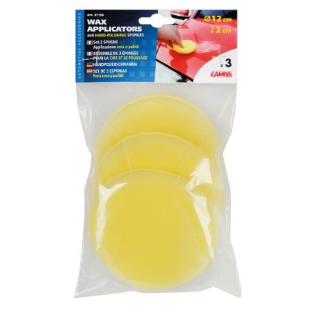 ΣΦΟΥΓΓΑΡΙ ΓΥΑΛΙΣΜΑΤΟΣ ΧΕΙΡΟΣ ΔΙΑΜΕΤΡΟΥ 12cm ΓΙΑ ΑΛΟΙΦΕΣ WAX APPLICATORS 3ΤΕΜ. Auto Moto Tyres 