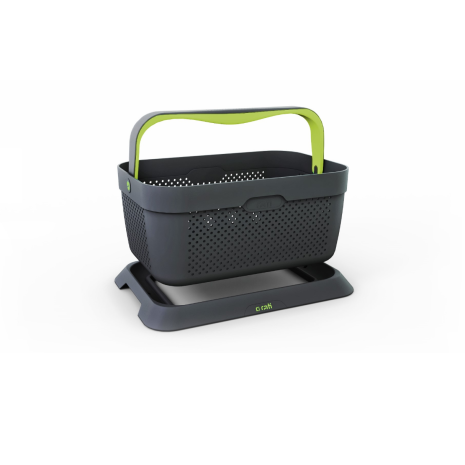 ΚΑΛΑΘΙ ΜΕΤΑΦΟΡΑΣ ΠΡΟΙΟΝΤΩΝ RATI ΠΛΑΣΤΙΚΟ ΜΕ ΑΝΤΙΟΛΙΣΘΗΤΙΚΗ ΒΑΣΗ 21L 12kg max ΜΕ ΛΑΒΗ 438x292x315mm Auto Moto Tyres 