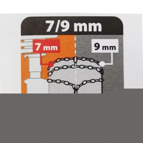 ΑΛΥΣΙΔΕΣ ΧΙΟΝΙΟΥ NX-7 7/9MM GR7 ΔΙΠΛΟΥ ΠΑΧΟΥΣ (ΕΣΩΤΕΡΙΚΑ 7mm + ΕΞΩΤΕΡΙΚΑ 9mm) LAMPA - 2 ΤΕΜ. Auto Moto Tyres 