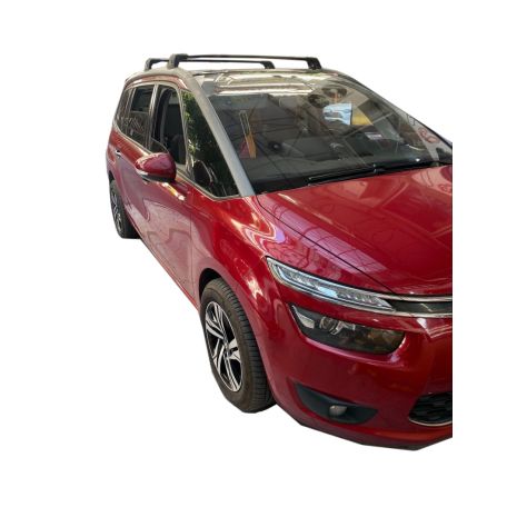 KIT ΜΕ ΜΠΑΡΕΣ ΟΡΟΦΗΣ ΓΙΑ CITROEN C4 GRAND PICASSO ΜΕ ΗΛΙΟΡΟΦΗ/FLUSH RAILS (Y8050223+YK774W) FLUSH BLACK BAR YAKIMA Auto Moto Tyres 