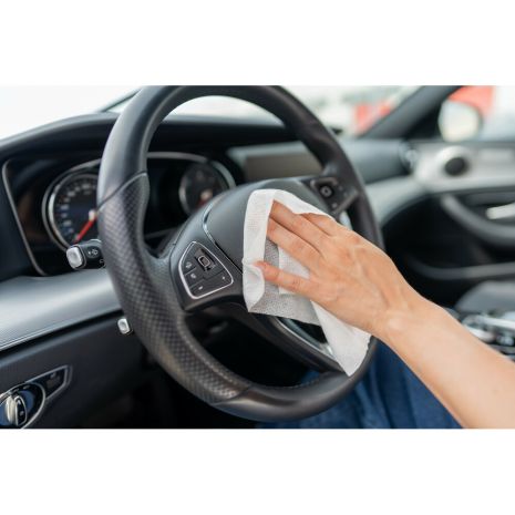 ΥΓΡΑ ΜΑΝΤΗΛΑΚΙΑ ΚΑΘΑΡΙΣΜΟΥ ΠΛΑΣΤΙΚΩΝ ΕΠΙΦΑΝΕΙΩΝ ΜΕ ΜΑΤ ΦΙΝΙΡΙΣΜΑ XL 24x28cm LAMPA - 24 TEM. Auto Moto Tyres 