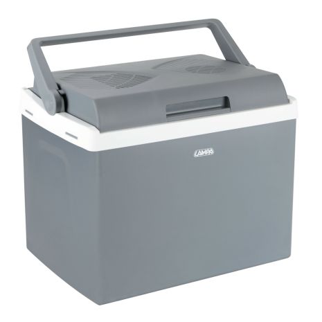 ΨΥΓΕΙΟ ΑΥΤΟΚΙΝΗΤΟΥ 12V/220V  25LT ΘΕΡΜΟΗΛΕΚΤΡΙΚΟ (ΖΕΣΤΟ /ΚΡΥΟ) 40x37,5cm ΓΚΡΙ/ΛΕΥΚΟ  FT-25 LAMPA - 1 TEM. Auto Moto Tyres 