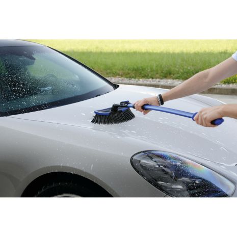 ΒΟΥΡΤΣΑ ΠΛΥΣΙΜΑΤΟΣ (25x10cm)  ΜΕ ΤΗΛΕΣΚΟΠΙΚΟ ΚΟΝΤΑΡΙ ΑΛΟΥΜΙΝΙΟΥ (102-155cm) ΜΑΥΡΟ/ΜΠΛΕ LUNA LAMPA - 1 ΤΕM. Auto Moto Tyres 