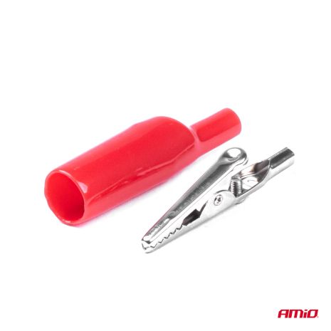 ΑΚΡΟΔΕΚΤΕΣ (ΚΡΟΚΟΔΕΙΛΑΚΙΑ) ΜΠΑΤΑΡΙΑΣ 5A 50mm ΜΕ ΜΟΝΩΣΗ ΧΩΡΙΣ ΚΑΛΩΔΙΟ ΑΜΙΟ - 2 ΤΕΜ. Auto Moto Tyres 