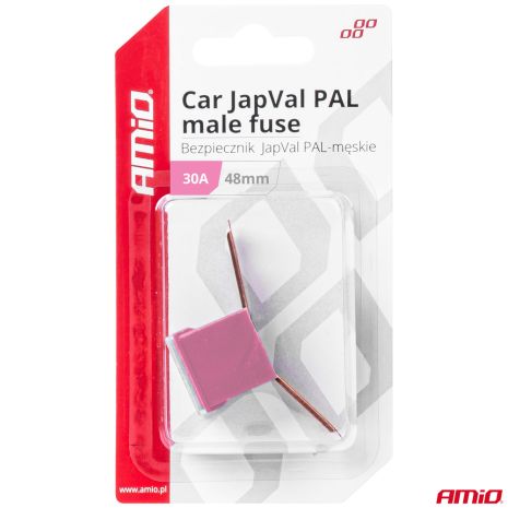ΑΣΦΑΛΕΙΑ JapVal PAL ΑΡΣΕΝΙΚΗ 48mm 30A ΣΕ ΡΟΖ ΧΡΩΜΑ AMIO - 1 Τεμ. Auto Moto Tyres 