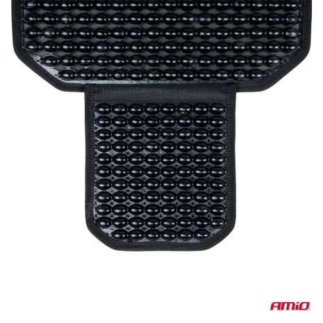 ΠΛΑΤΟΚΑΘΙΣΜΑ ΜΕ ΧΑΝΤΡΕΣ ΚΑΙ ΜΑΞΙΛΑΡΑΚΙ ΜΕΣΗΣ ΜΕ ΚΑΛΥΨΗ ΣΕ ΠΡΟΣΚΕΦΑΛΟ 126x44cm ΜΑΥΡΟ AMIO - 1 Τεμ. Auto Moto Tyres 