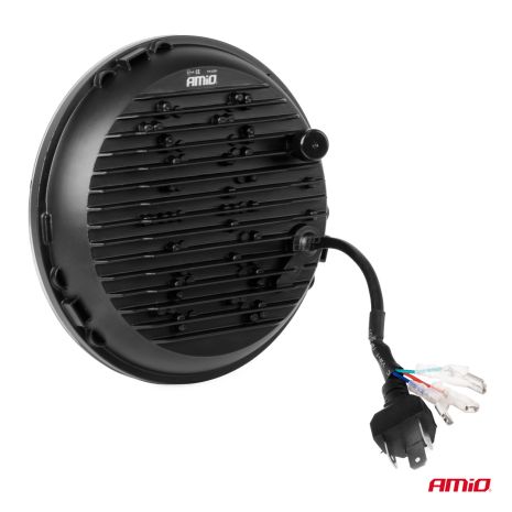 ΠΡΟΒΟΛΕΑΣ ΕΡΓΑΣΙΑΣ ΣΤΡΟΓΓΥΛΟΣ LED SKULL 5.500lm 9>36V 60W 6.000K -Φ170x170x65mm 4 ΧΡΗΣΕΩΝ ΑΜΙΟ - 1 ΤΕΜ. Auto Moto Tyres 